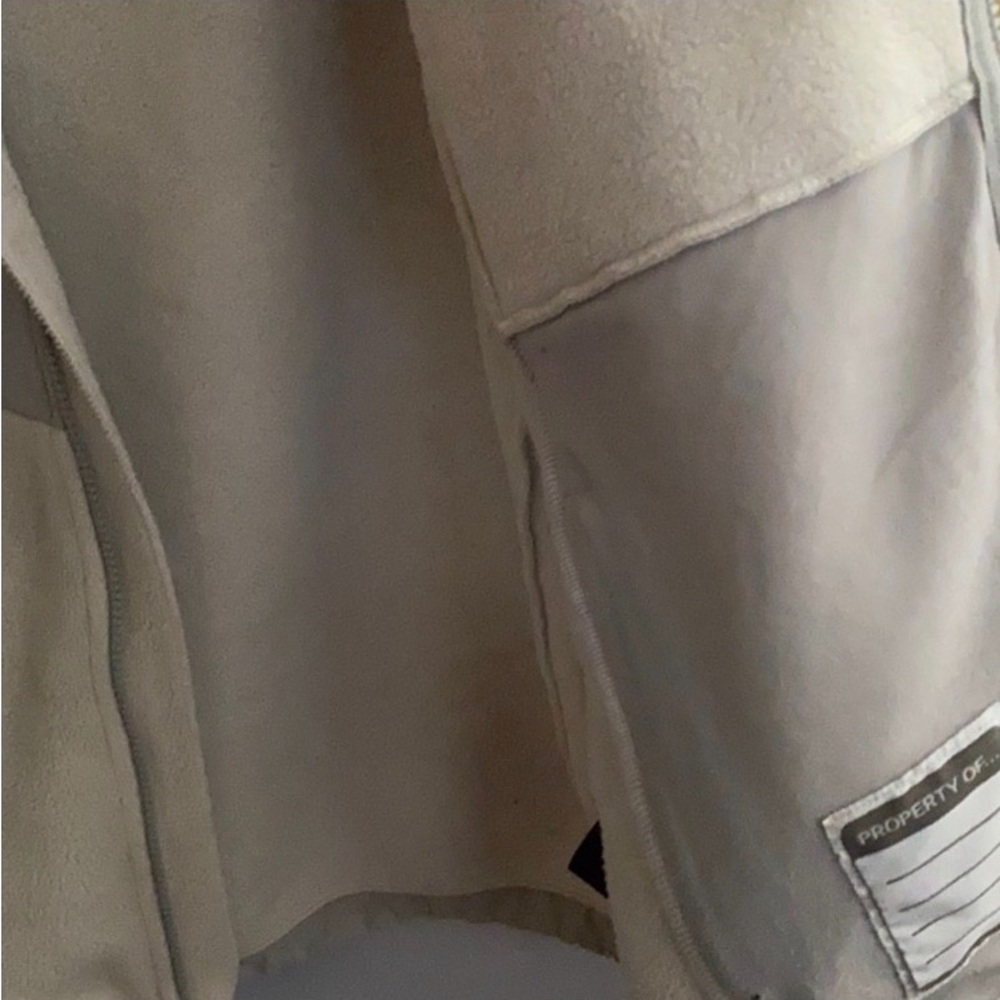 The North Face White & Silver ZIP UP EUC - Picture 5 of 8